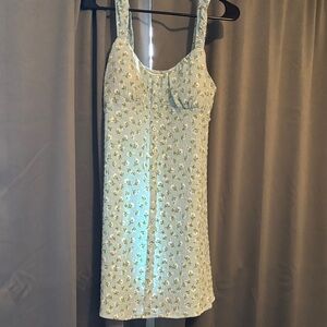 No Boundaries Blue and Green Textured Dress